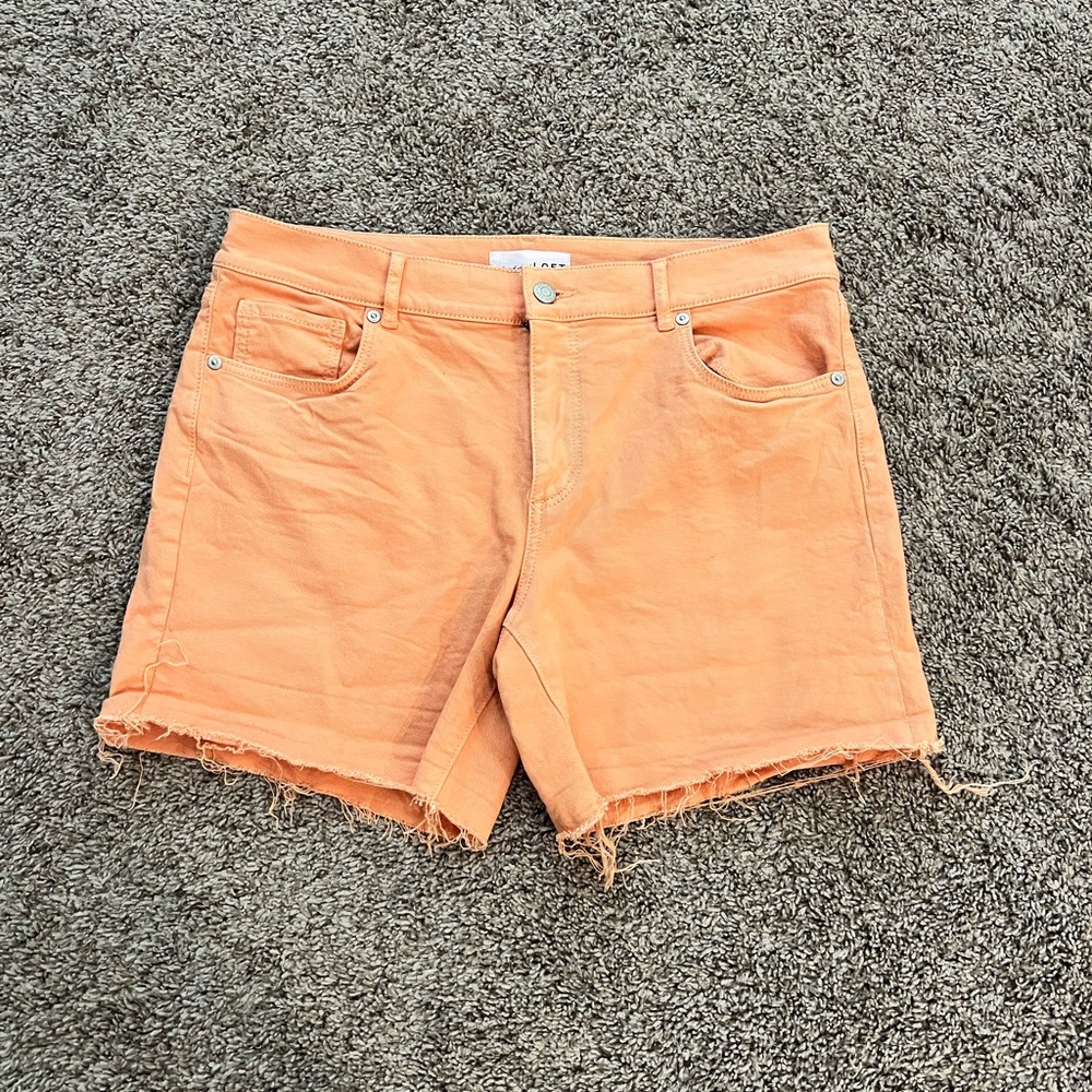 Loft orange shorts